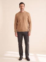 Camel crew neck