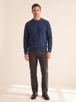 Dark Blue Round Neck