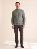 Gray Green Half Turtleneck