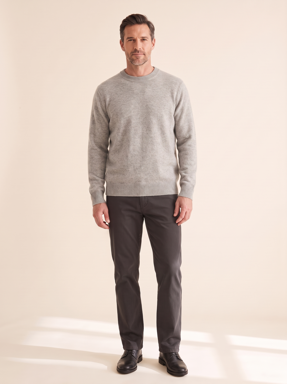 Light Gray Round Neck